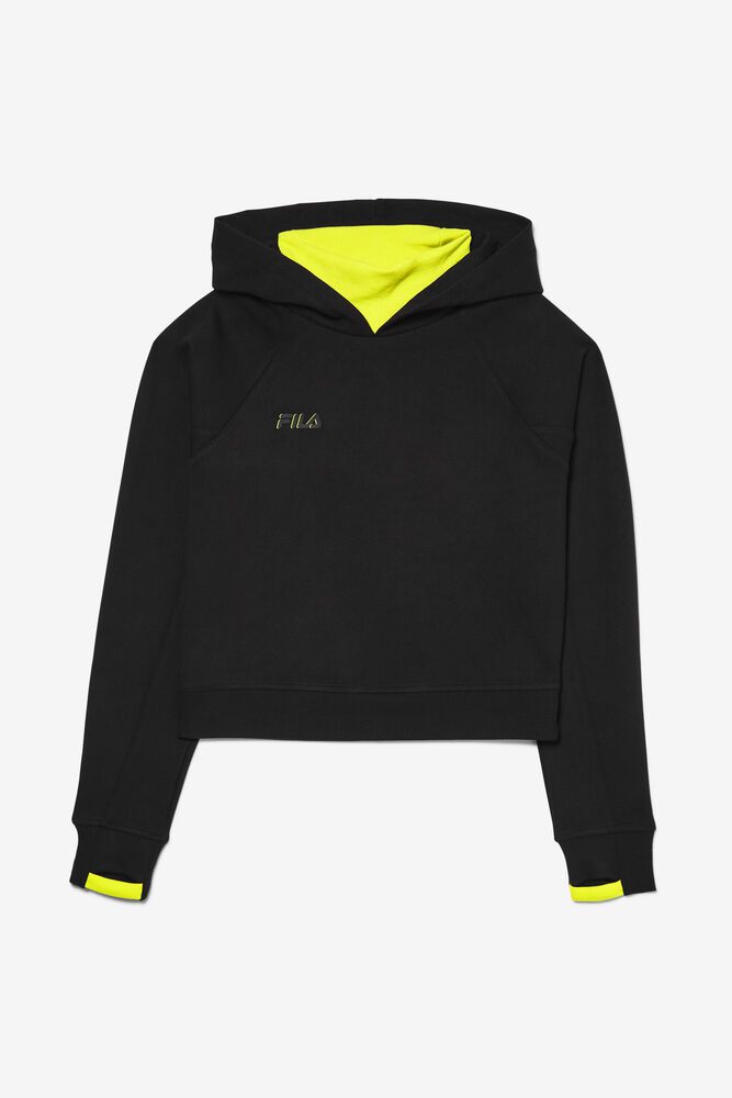 Fila Hoodie Womens Black - Legendary Turtle Neck - Philippines 0492651-SH